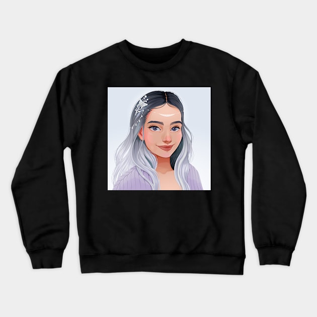 Girl 2 Crewneck Sweatshirt by ddraw